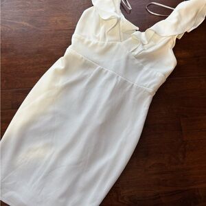 Lulu’s White Ruffle Dress